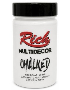 PINTURA MULTIDECOR CHALKED BLANCO 100ml (Rich)