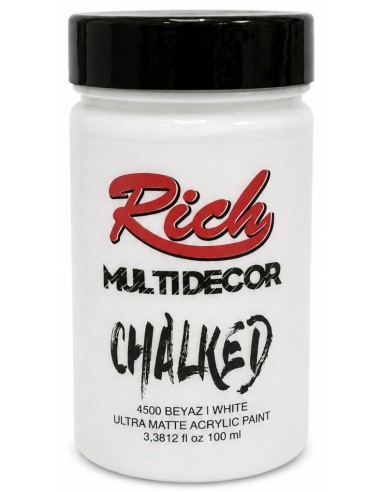 PINTURA MULTIDECOR CHALKED BLANCO 100ml (Rich)