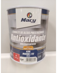 ESMALTE ANTIOXIDANTE BRILLO AZUL MARINO 712  4lt ALTAS PRESTACIONES (Macy)