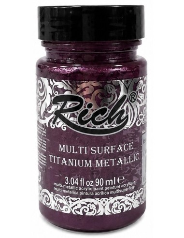 PINTURA MULTISUPERFICIE TITANIUM METALIZADO ANTIQUE PLUM Nº1734 (Rich)