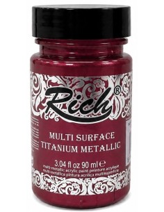 PINTURA MULTISUPERFICIE TITANIUM METALIZADO BURGUNDY Nº4398 (Rich)