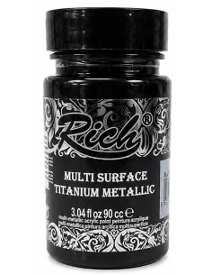 PINTURA MULTISUPERFICIE TITANIUM METALIZADO NEGRO Nº4396 (Rich)