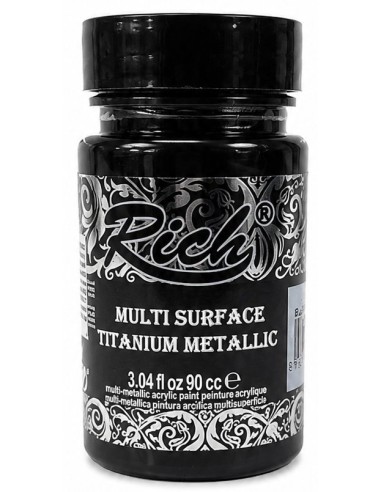 PINTURA MULTISUPERFICIE TITANIUM METALIZADO NEGRO Nº4396 (Rich)