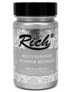 PINTURA MULTISUPERFICIE TITANIUM METALIZADO SILVER Nº1445 (Rich)