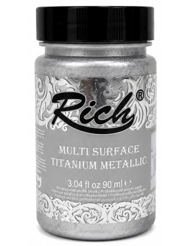 PINTURA MULTISUPERFICIE TITANIUM METALIZADO SILVER Nº1445 (Rich)