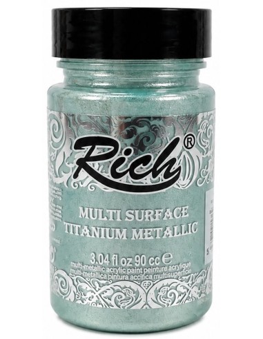 PINTURA MULTISUPERFICIE TITANIUM METALIZADO VERDE AGUA Nº4399 (RIch)