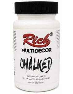 PINTURA MULTIDECOR CHALKED BLANCO 250ml (Rich)