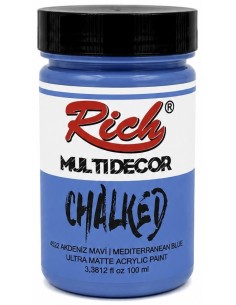 PINTURA MULTIDECOR CHALKED AZUL MEDITERRÁNEO 03627 100ml (Rich)