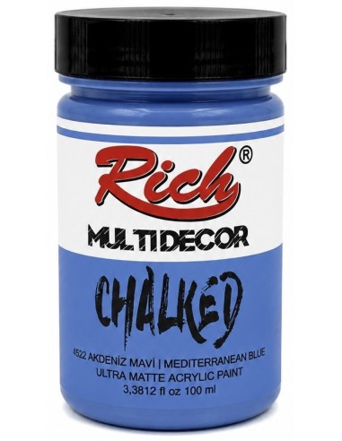 PINTURA MULTIDECOR CHALKED AZUL MEDITERRÁNEO 03627 100ml (Rich)