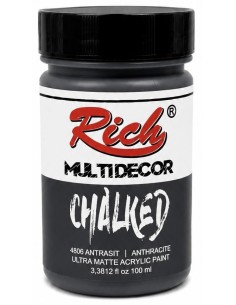 PINTURA MULTIDECOR CHALKED ANTRACITA 06534 100ml (Rich)
