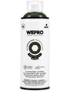SPRAY WEPRO BASE DISOLVENTE RAL 6003 VERDE RUGBY 400ml