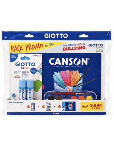 PACK PROMO GIOTTO ACUARELA CANSON