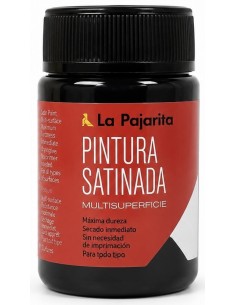 PINTURA LA PAJARITA SATINADA NEGRO L-22 35ml