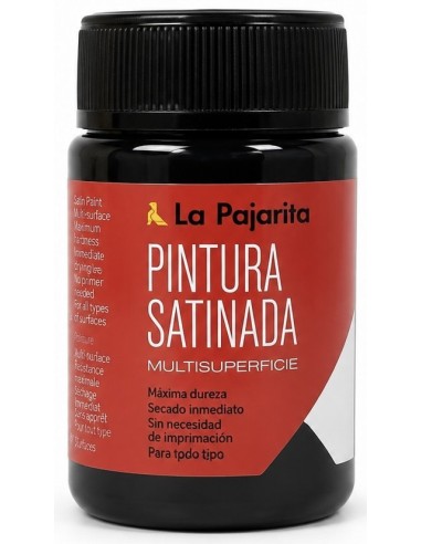 PINTURA LA PAJARITA SATINADA NEGRO L-22 35ml