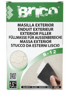 B-12 MASILLA EXTERIOR EN POLVO BLANCA  1,5kg Baixens