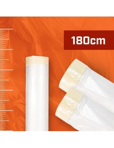 PLÁSTICO CON CINTA 180cm x 22,5 mt (Packplus)