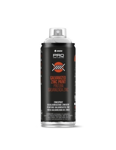 SPRAY ZINC GALVANIZADO EN FRÍO 98% MATE 400ml MONTANA