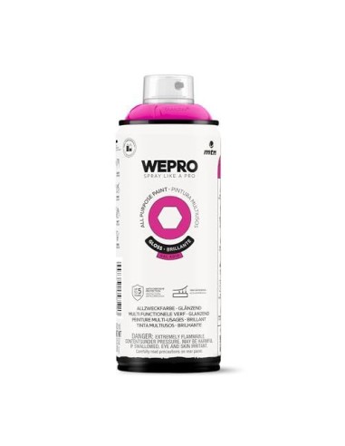 SPRAY WEPRO BASE DISOLVENTE RAL 4010 MAGENTA PSICODELIA 400ml