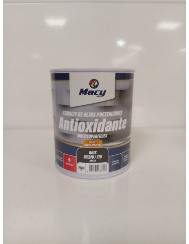 ESMALTE ANTIOXIDANTE BRILLO GRIS MEDIO 719   750ml ALTAS PRESTACIONES (Macy)