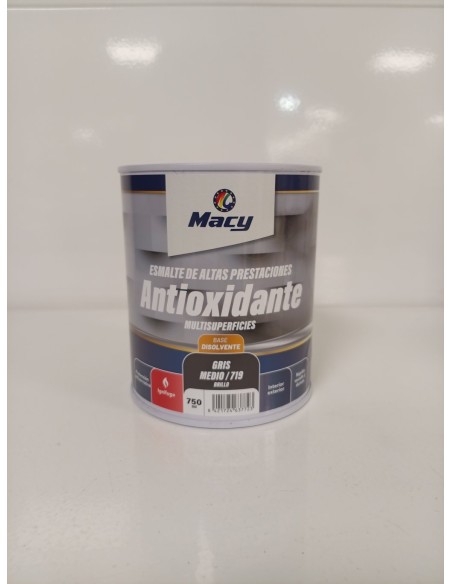 ESMALTE ANTIOXIDANTE BRILLO GRIS MEDIO 719   750ml ALTAS PRESTACIONES (Macy)