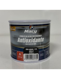 ESMALTE ANTIOXIDANTE BRILLO GRIS MEDIO 719   250ml ALTAS PRESTACIONES (Macy)