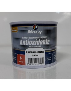 ESMALTE ANTIOXIDANTE SATINADO BLANCO 703   250ml ALTAS PRESTACIONES (Macy)