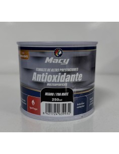ESMALTE ANTIOXIDANTE MATE NEGRO 706   250ml ALTAS PRESTACIONES (Macy)
