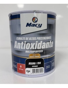 ESMALTE ANTIOXIDANTE SATINADO NEGRO 704   750ml ALTAS PRESTACIONES (Macy)