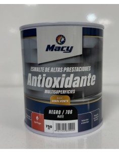 ESMALTE ANTIOXIDANTE MATE NEGRO 706   750ml ALTAS PRESTACIONES (Macy)