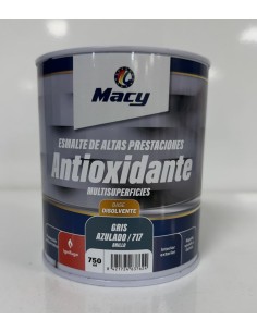 ESMALTE ANTIOXIDANTE BRILLO GRIS AZULADO 717   750ml ALTAS PRESTACIONES (Macy)