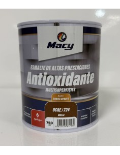 ESMALTE ANTIOXIDANTE BRILLO OCRE 724   750ml ALTAS PRESTACIONES (Macy)
