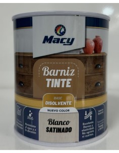 BARNIZ TINTE SATINADO BLANCO 750ml (Macy)