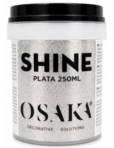 ADITIVO GLITTER PLATA SHINE 250ml  OSAKA
