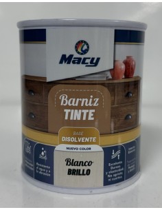 BARNIZ TINTE BRILLO BLANCO 375ml (Macy)
