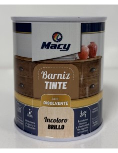 BARNIZ TINTE BRILLO INCOLORO 375ml (Macy)