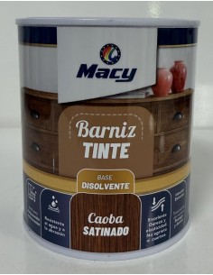 BARNIZ TINTE SATINADO CAOBA 750ml (Macy)
