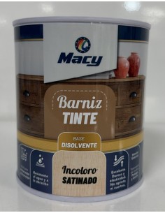 BARNIZ TINTE SATINADO INCOLORO 750ml (Macy)