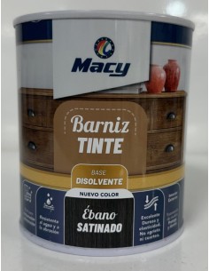 BARNIZ TINTE SATINADO ÉBANO 750ml (Macy)