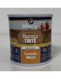 BARNIZ TINTE BRILLO CASTAÑO 125ml (Macy)