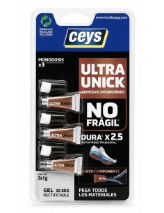 ULTRAUNICK GEL MONODOSIS 3 x 1 gr CEYS