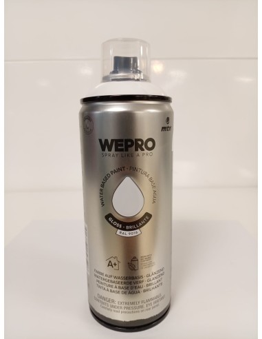 SPRAY WEPRO BASE AGUA BRILLO BLANCO IGLÚ RAL 9016 400ml