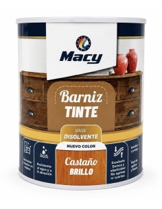 BARNIZ TINTE BRILLO CASTAÑO 750ml (Macy)