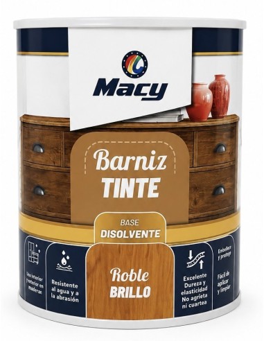 BARNIZ TINTE BRILLO ROBLE 750ml (Macy)