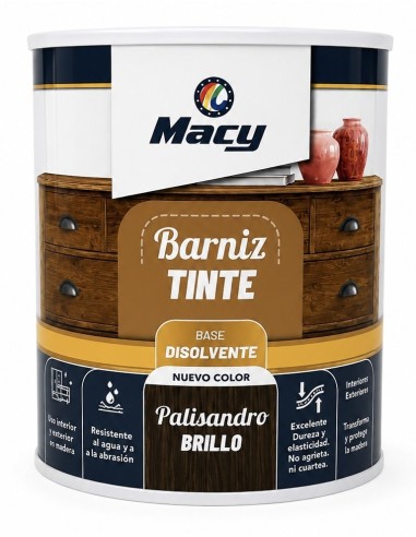 BARNIZ TINTE BRILLO PALISANDRO 750ml (Macy)