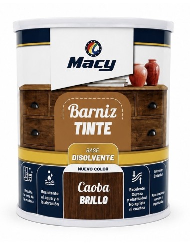 BARNIZ TINTE BRILLO CAOBA 375ml (Macy)