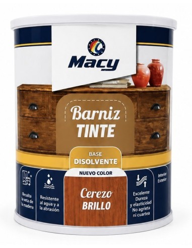 BARNIZ TINTE BRILLO CEREZO 375ml (Macy)