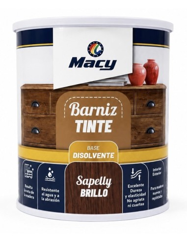 BARNIZ TINTE BRILLO SAPELLY 375ml (Macy)