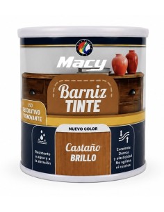 BARNIZ TINTE BRILLO CASTAÑO 125ml (Macy)