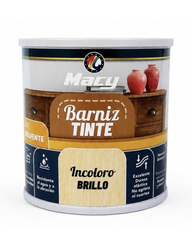 BARNIZ TINTE BRILLO INCOLORO 125ml (Macy)