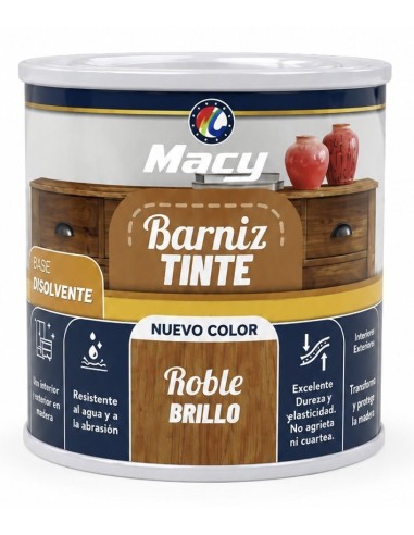 BARNIZ TINTE BRILLO ROBLE 125ml (Macy)